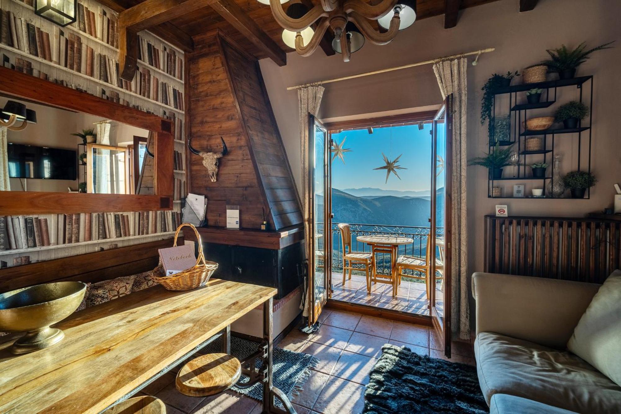 Rock Dandy Deluxe Chalet In Arachova - Delphi, Sauna, Prv Parking, Amazing View Exterior foto