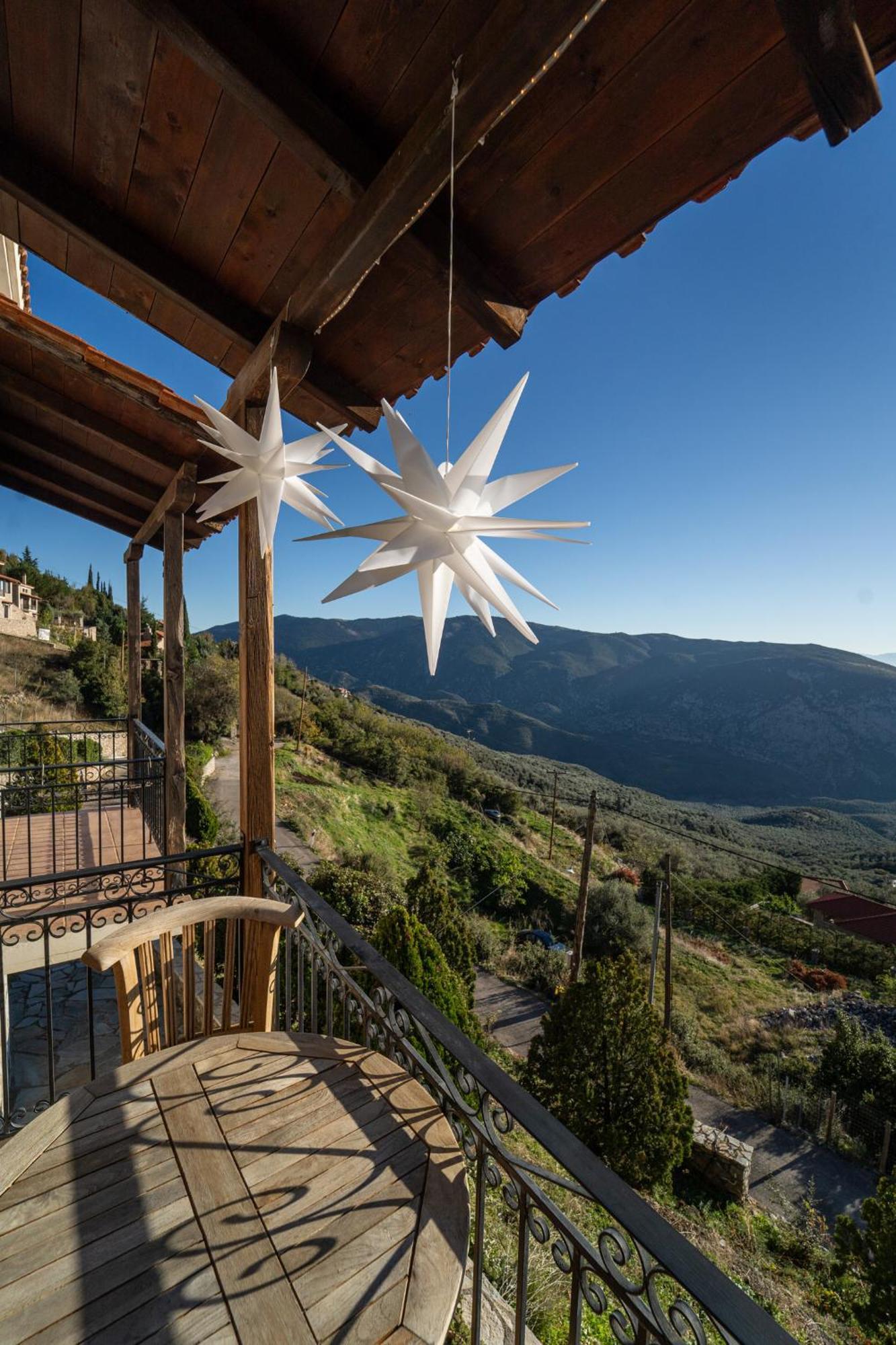 Rock Dandy Deluxe Chalet In Arachova - Delphi, Sauna, Prv Parking, Amazing View Exterior foto