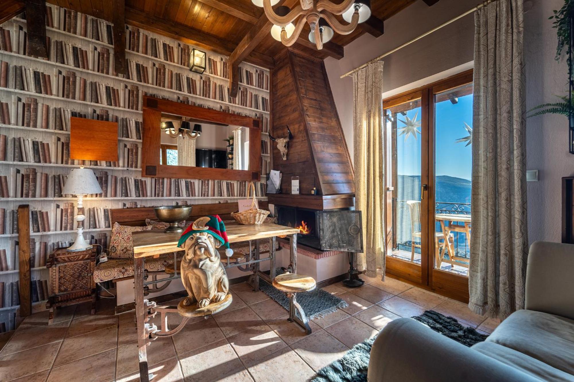 Rock Dandy Deluxe Chalet In Arachova - Delphi, Sauna, Prv Parking, Amazing View Exterior foto