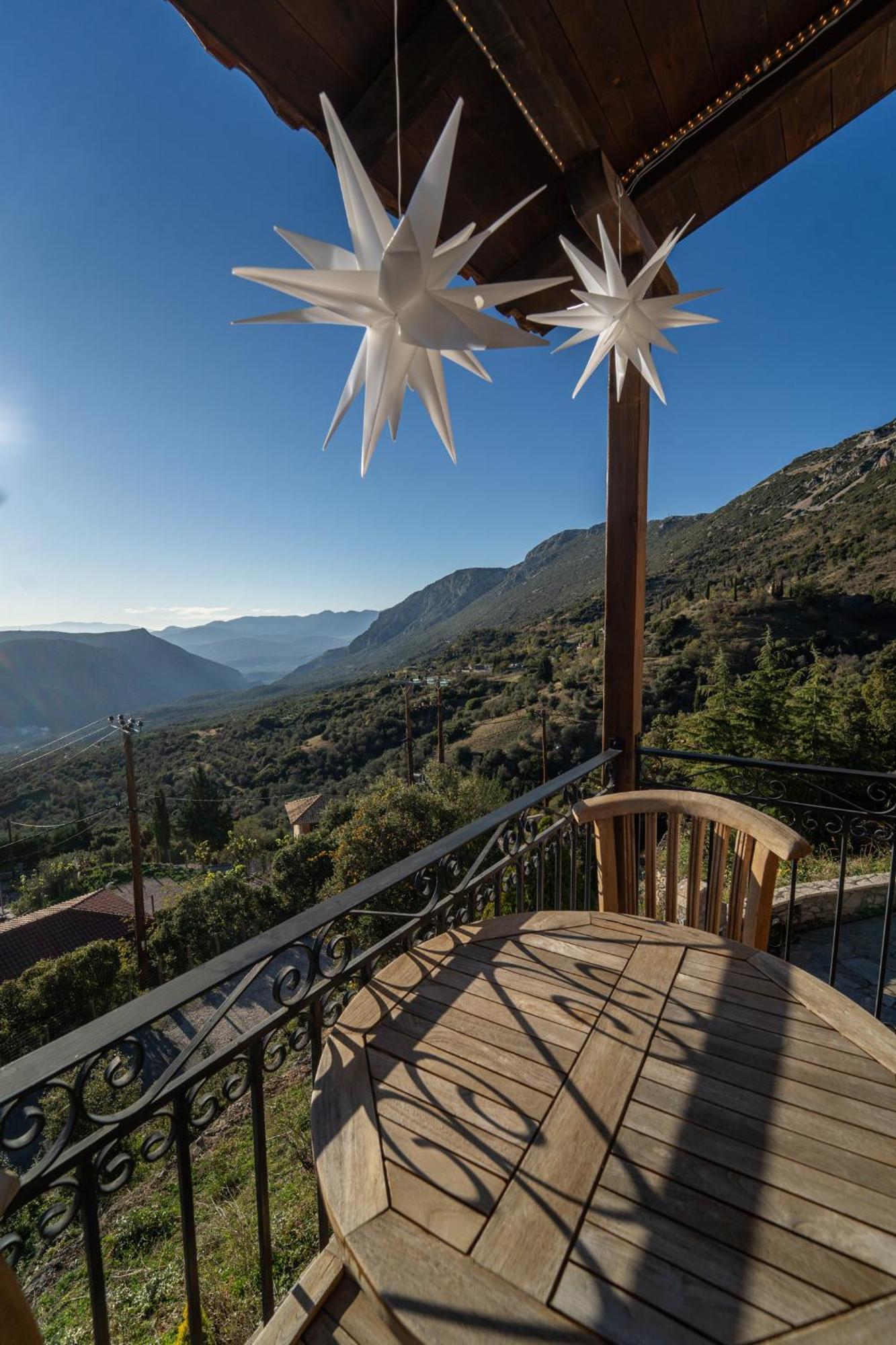 Rock Dandy Deluxe Chalet In Arachova - Delphi, Sauna, Prv Parking, Amazing View Exterior foto