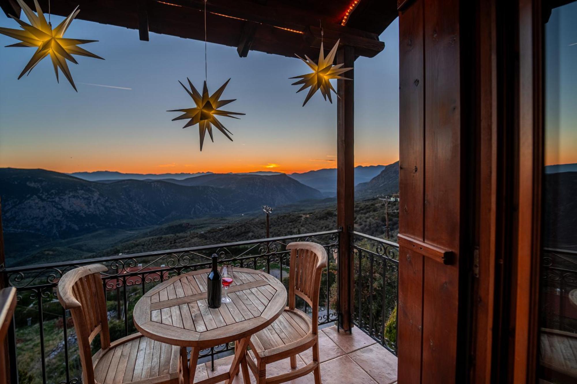 Rock Dandy Deluxe Chalet In Arachova - Delphi, Sauna, Prv Parking, Amazing View Exterior foto