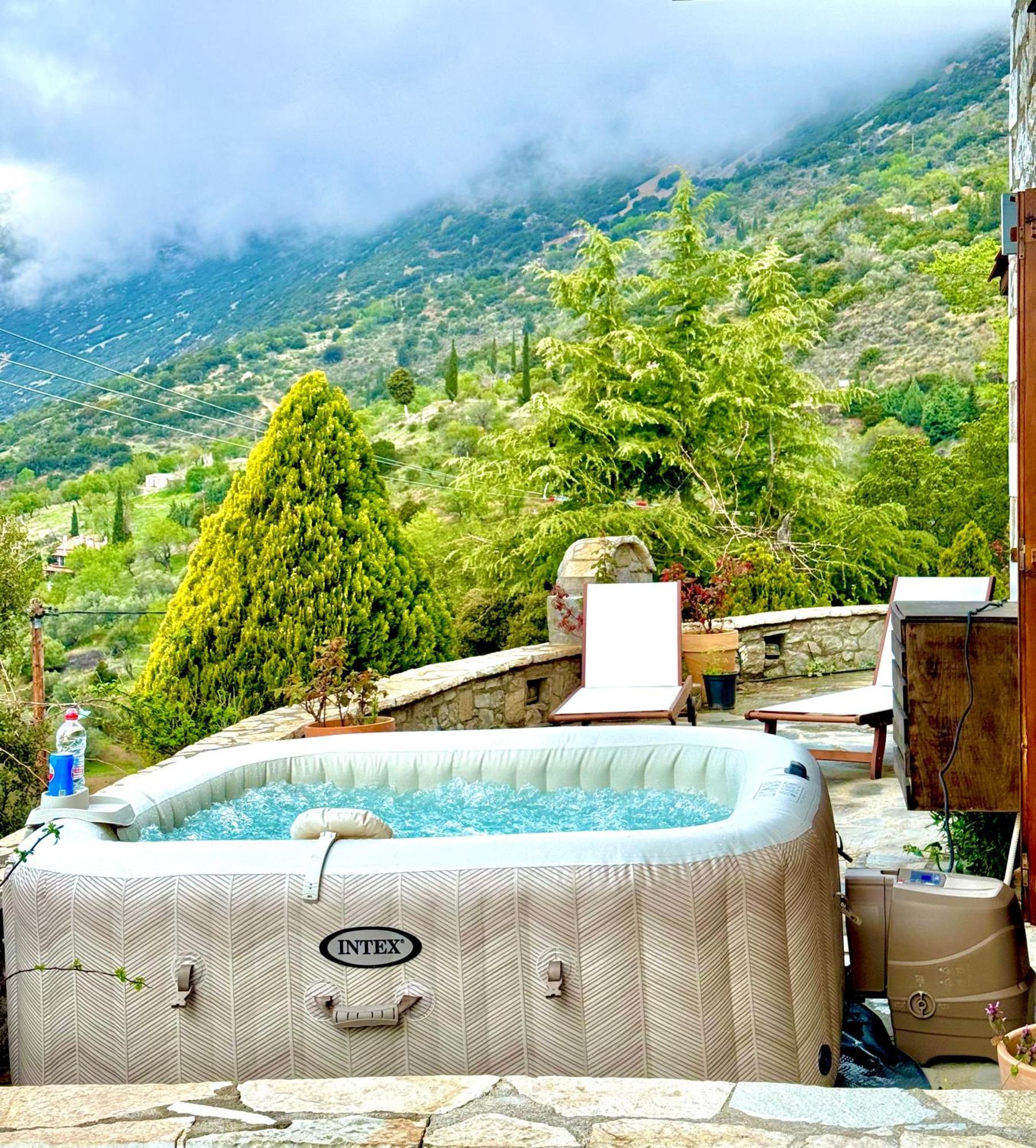 Rock Dandy Deluxe Chalet In Arachova - Delphi, Sauna, Prv Parking, Amazing View Exterior foto